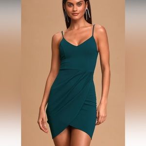 LULU’S|Teal Blue Bodycon Dress 👗💙🆕